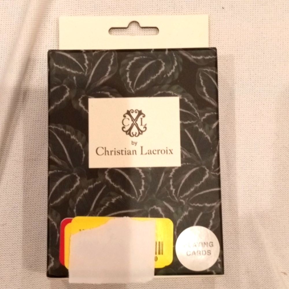 Christian LaCroix Floral Playing cards nib
